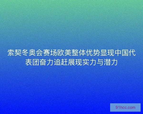 索契冬奥会赛场欧美整体优势显现中国代表团奋力追赶展现实力与潜力
